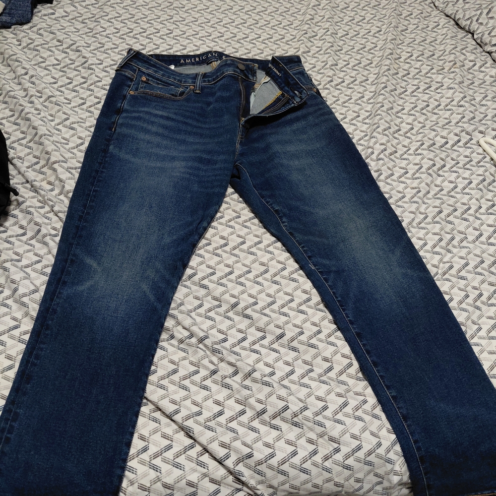 American Eagle Outfitters Men's Blue Jeans ATHLETIC SKINNY Jeans 36x30